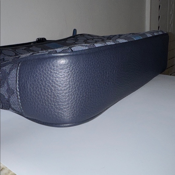 Coach Thompson Signature Jacquard Varsity Stripe Crossbody Messenger Bag - Picture 5 of 11